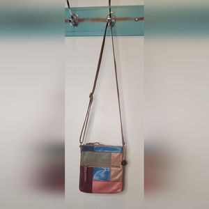 Small Fossil Patchwork Crossbody Bag